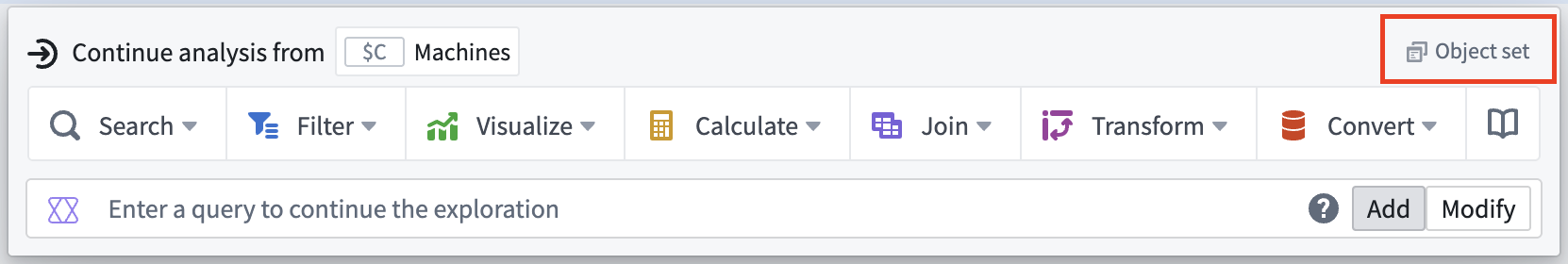 The input type options for the next actions menu card.