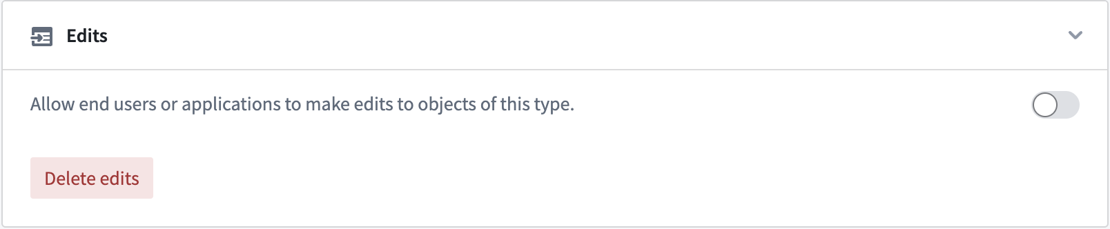 Delete Object Edits