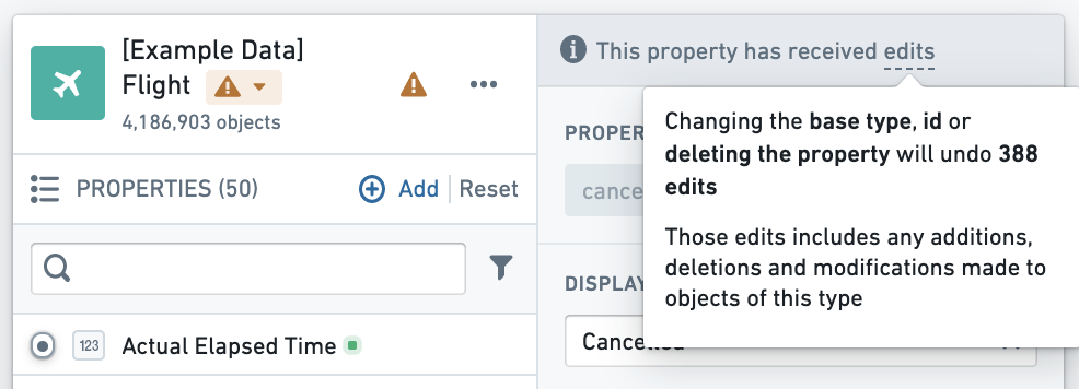 Properties pane