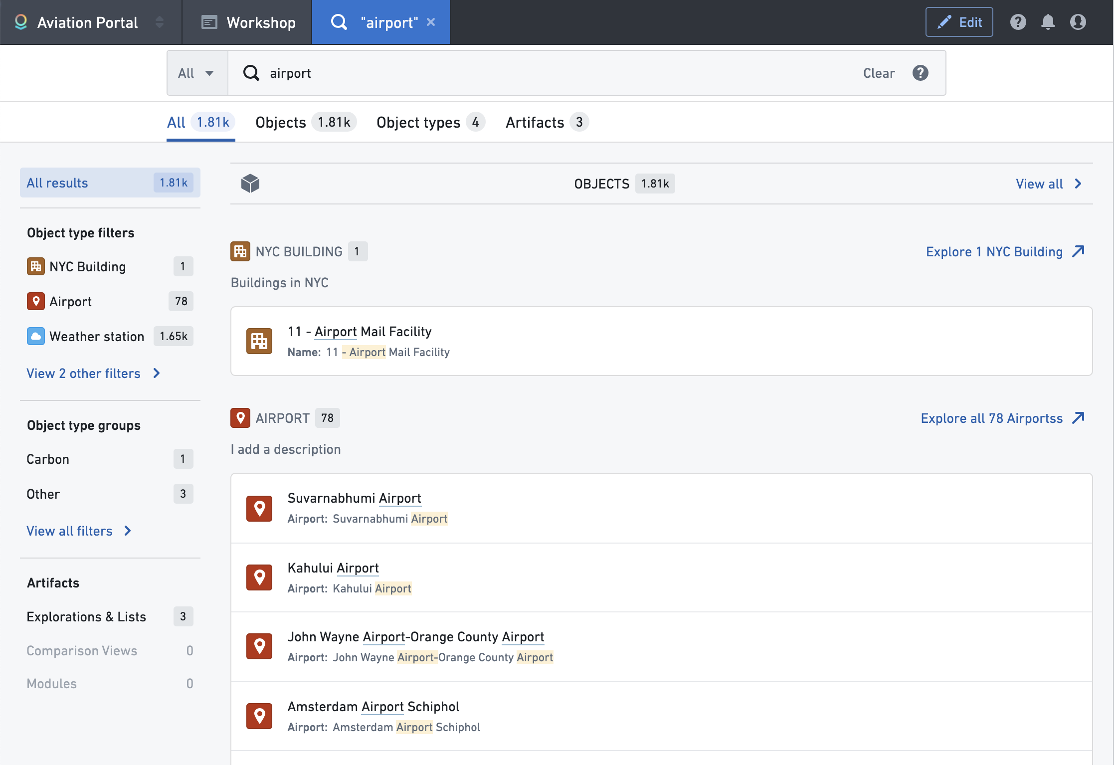 Navigation Search