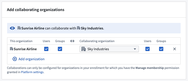 Adding collaborations