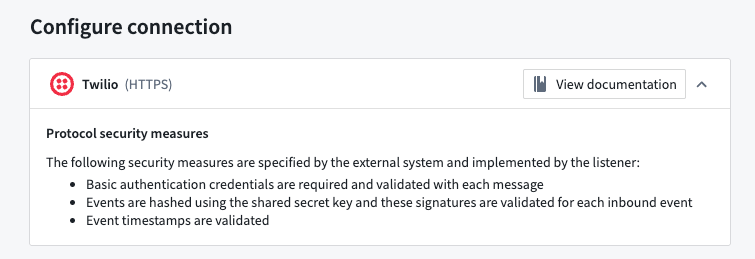 The Twilio security protocol.