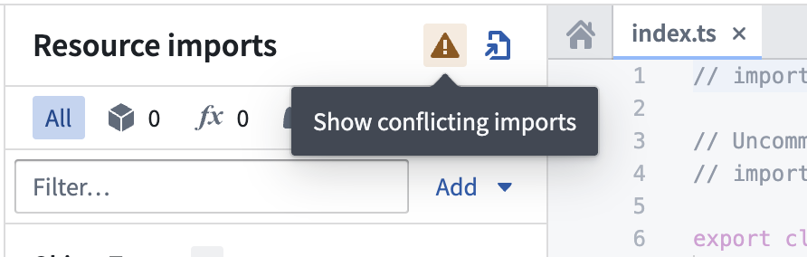 Value type conflicts warning