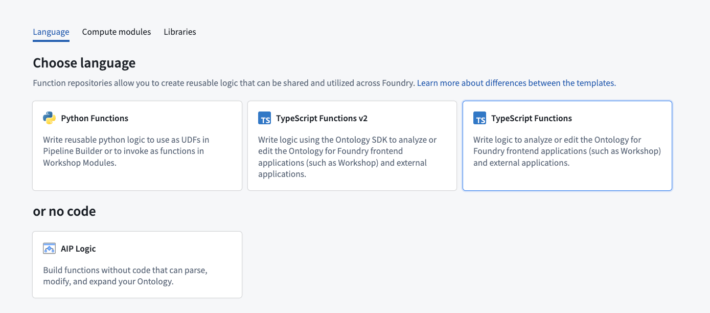 Create a TypeScript v1 function code repository.