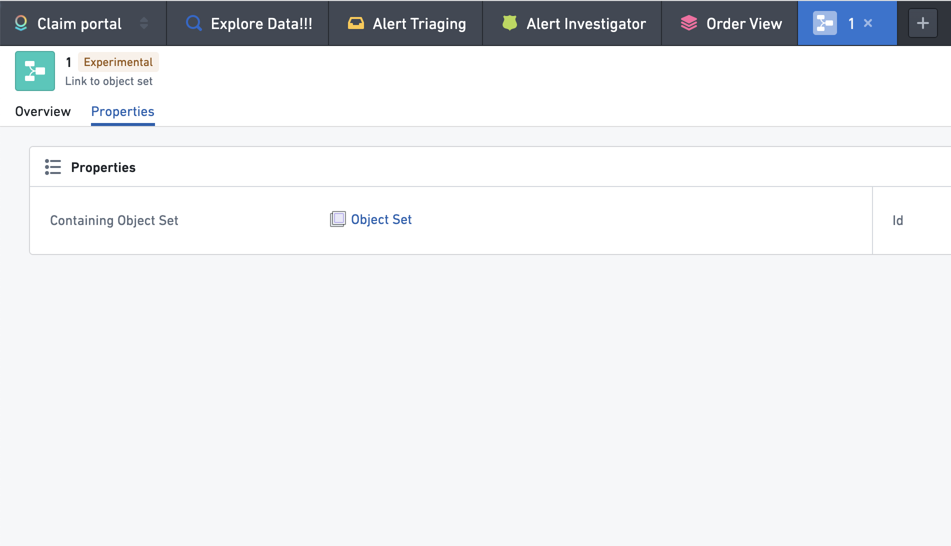 Navigation Object Explorer input Search 1