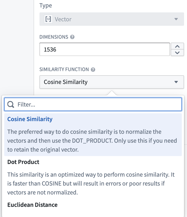 Similarity function