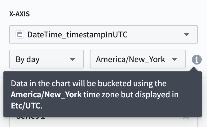 Setting the bucketing time zone in a chart board