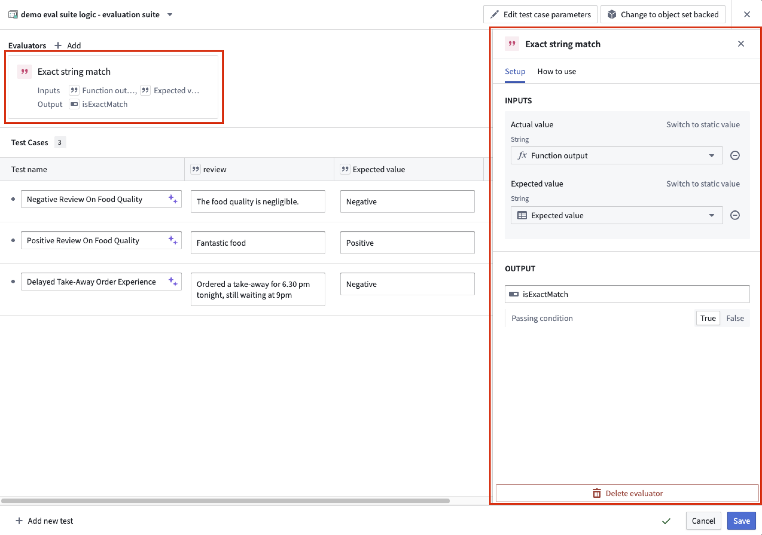 Configure your evaluators.