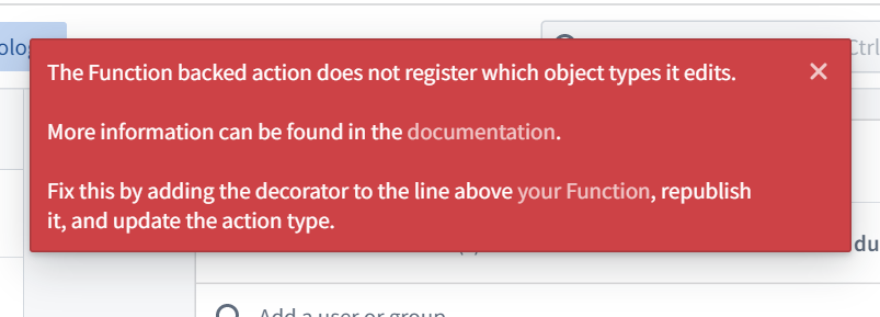 Functions provenance error.
