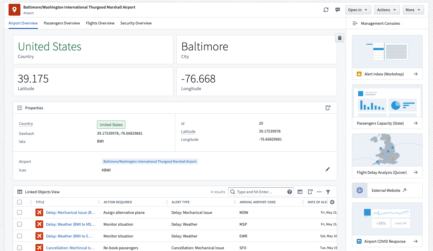 Application sidebar in Object View