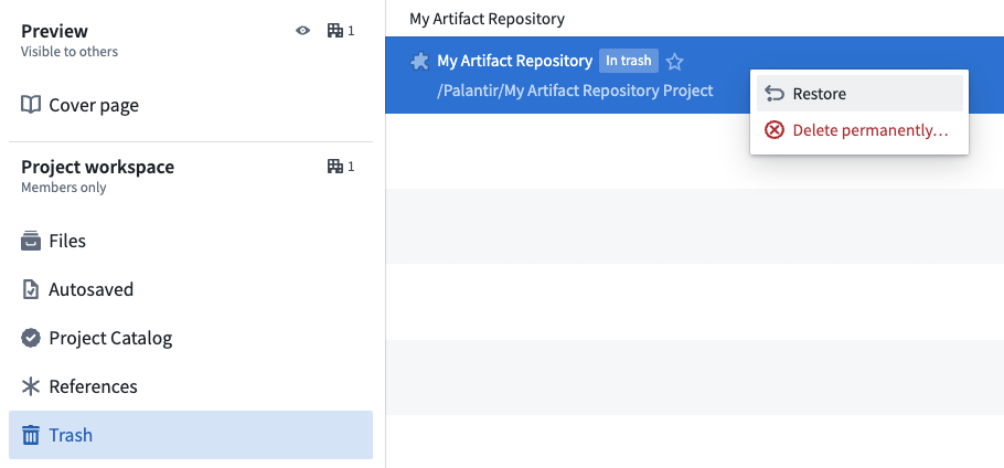 Restore