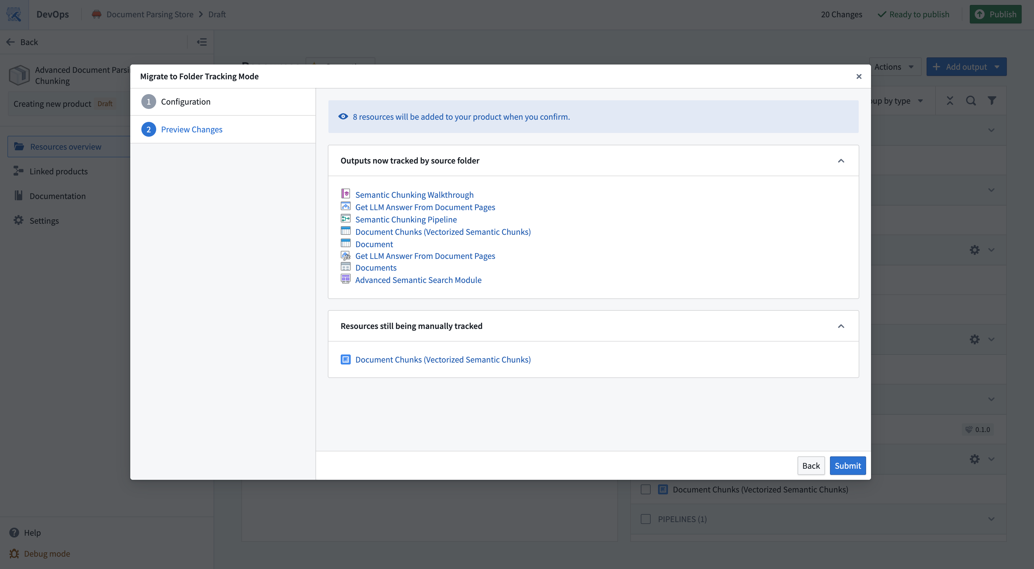Migrate to folder tracking preview.