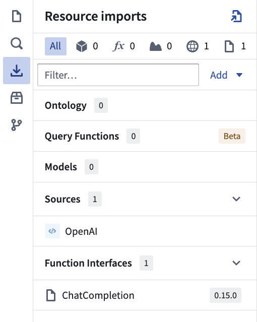 Post Typescript resource import view.