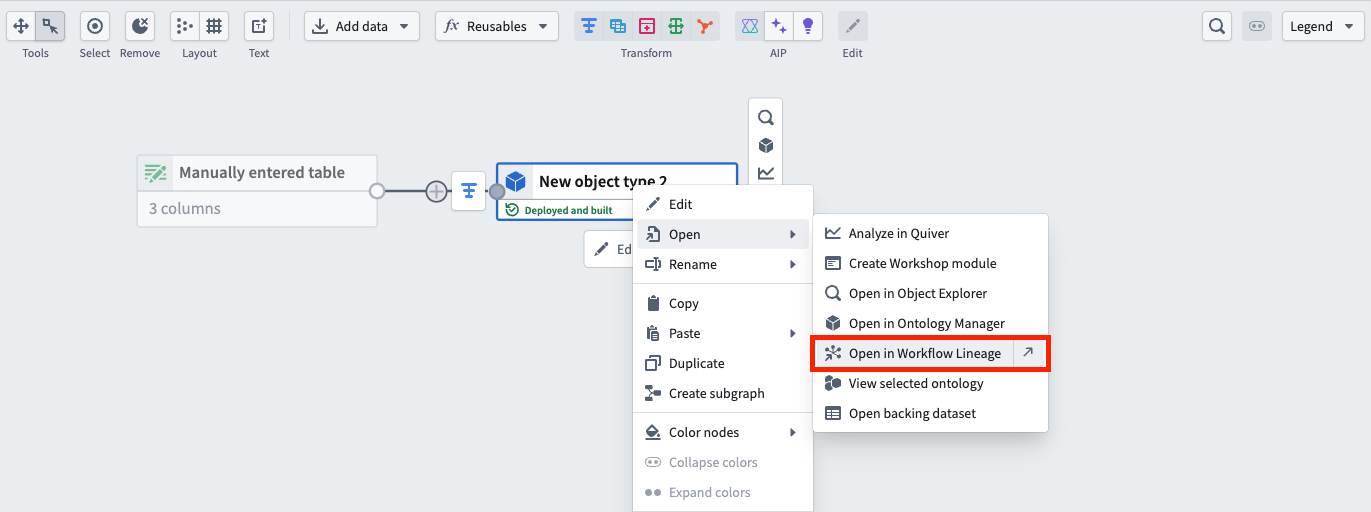 The dedicated navigation option in Pipeline Builder.