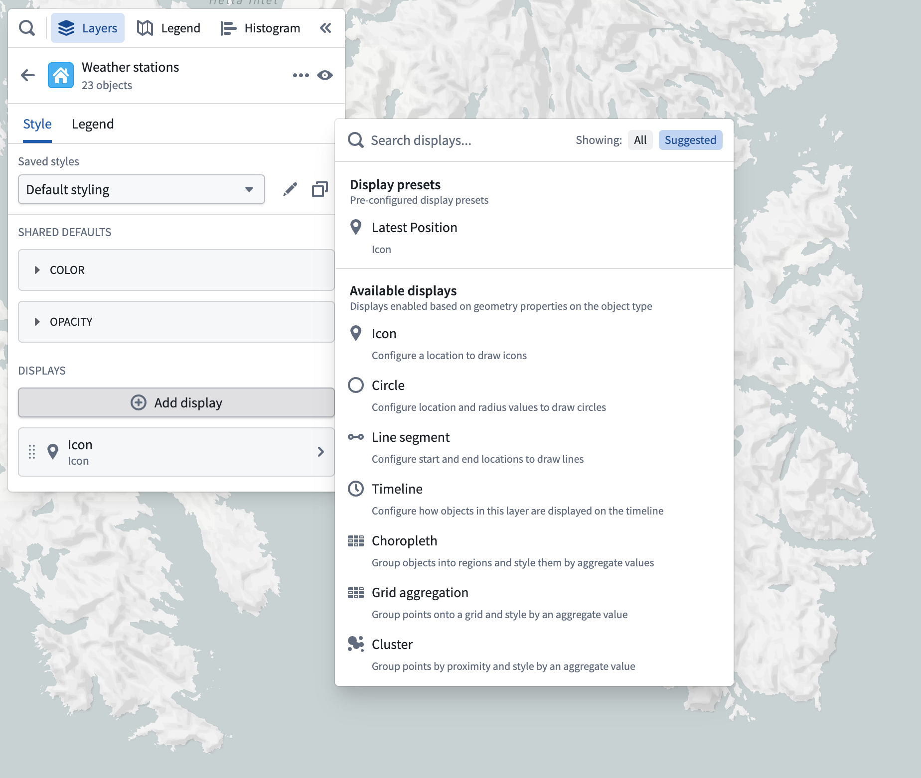 Add display option.