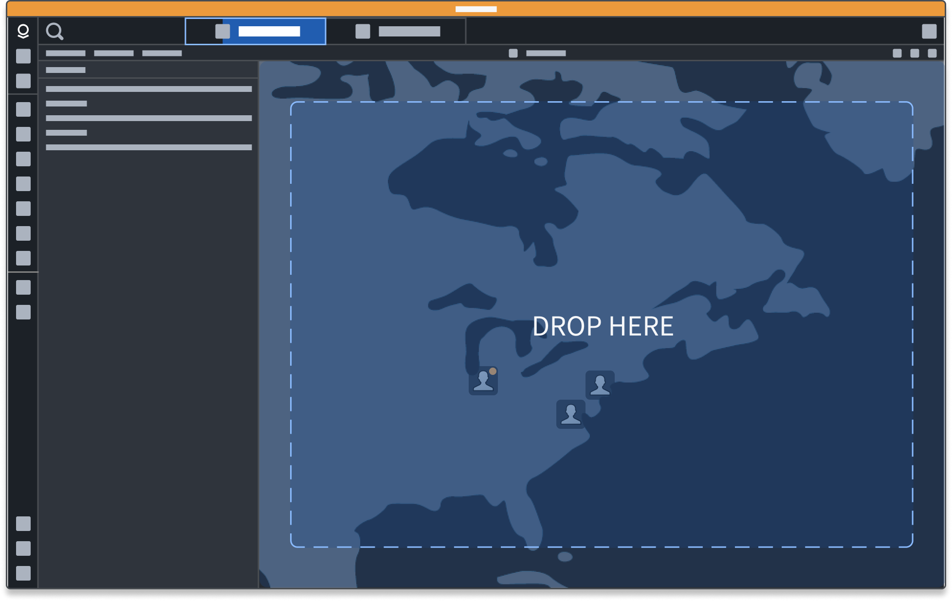 Gaia Map Drop Zone