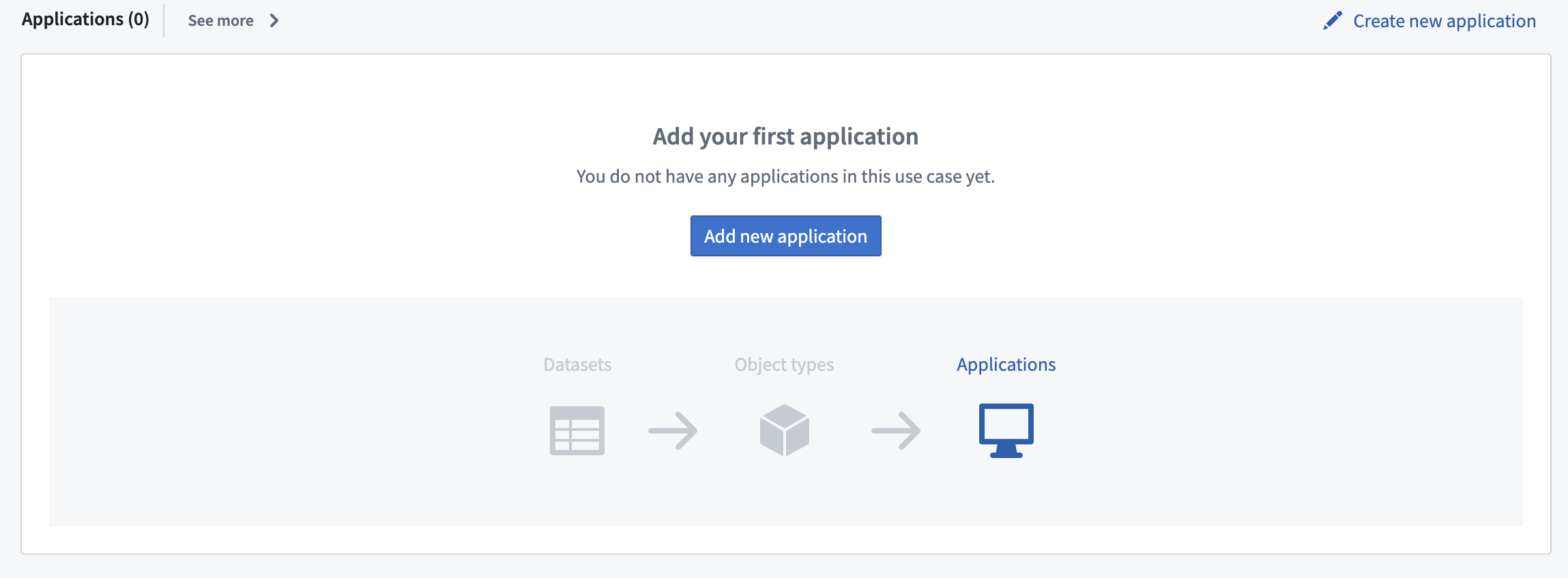 Add first application section