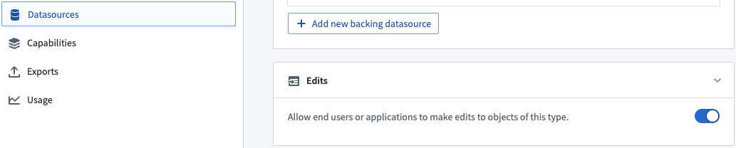 Object Edits toggle