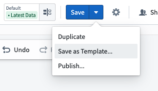 Opening the Template helper