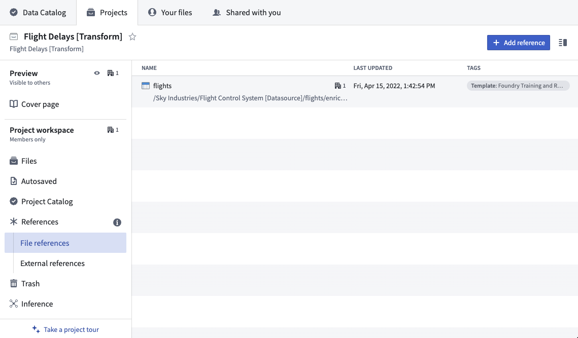 Project references