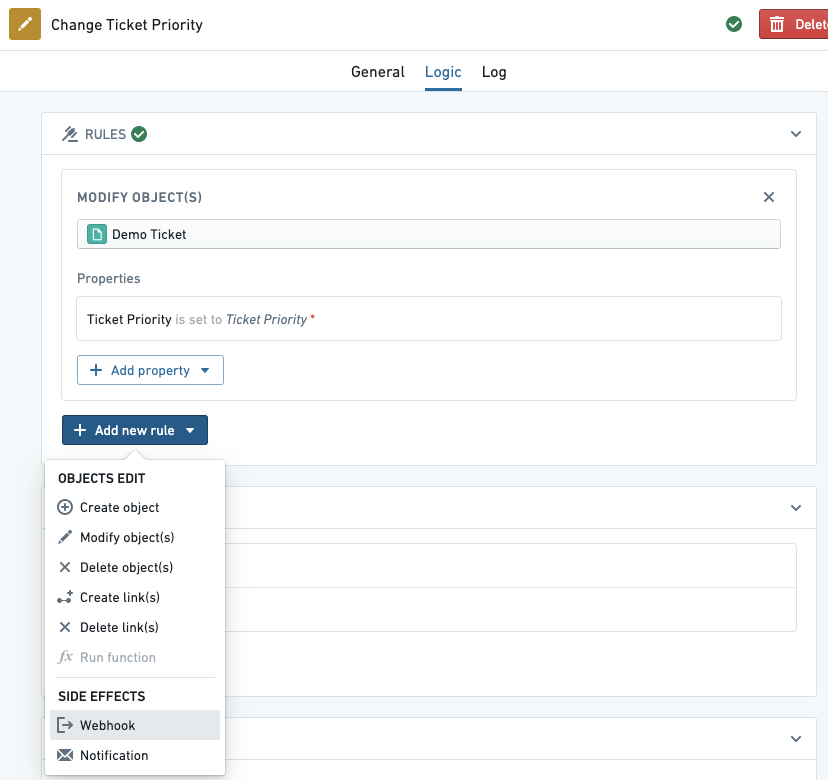 Add new webhook