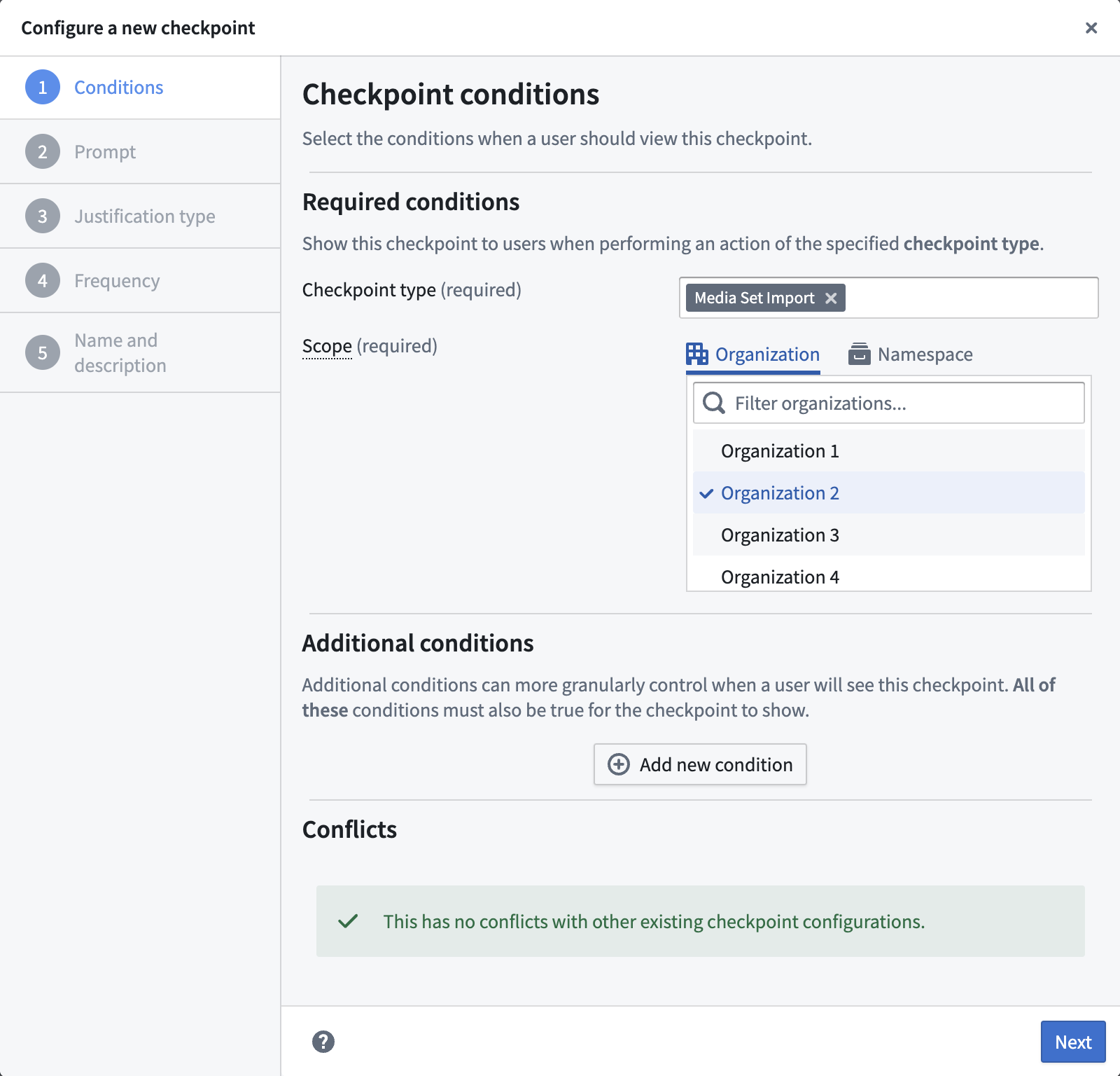 checkpoint-conditions