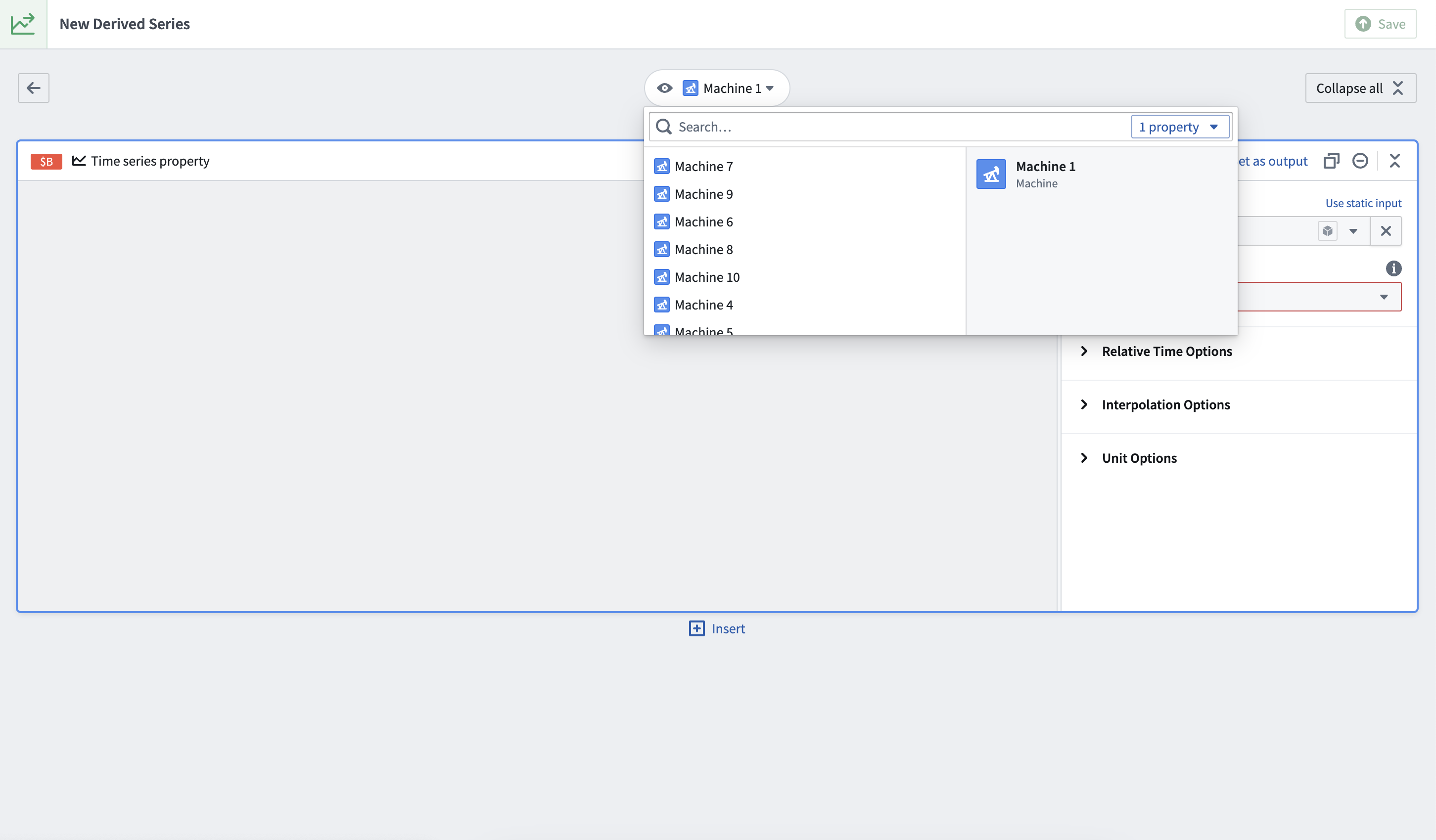Templated derived series preview object
