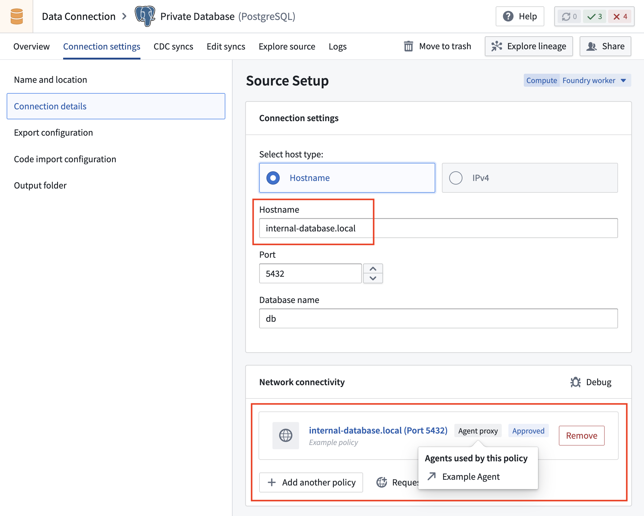Use the host override in your source settings