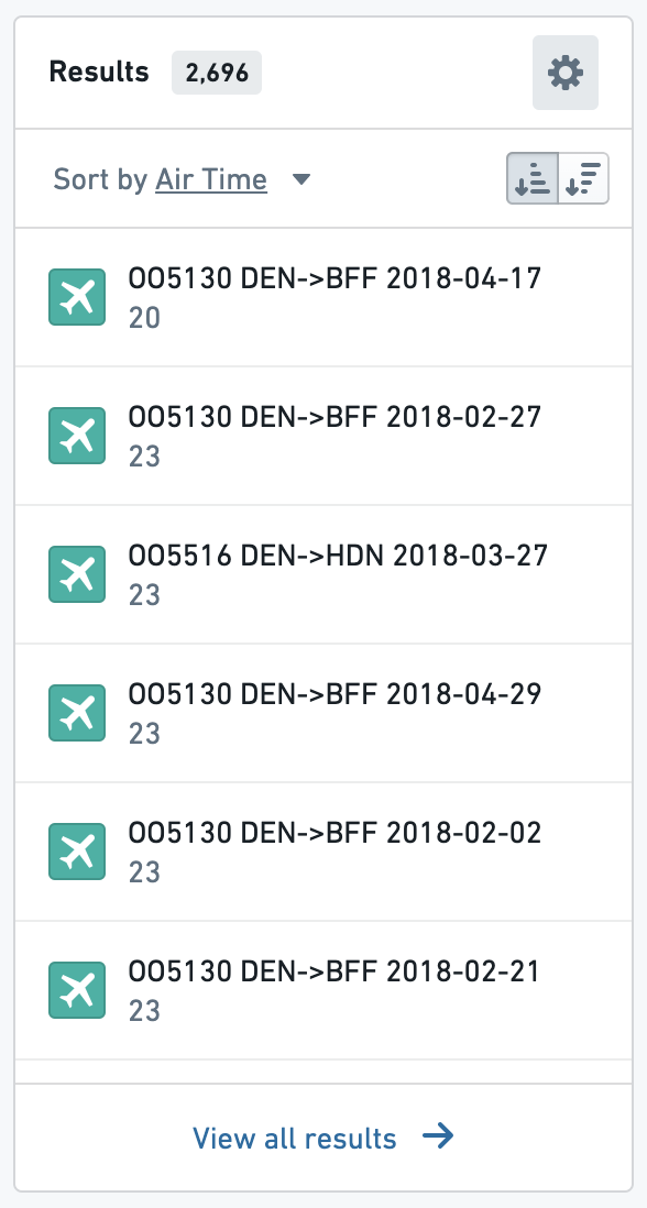 Preview Table Sorting