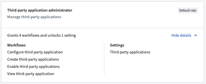 Third-party applications permissions