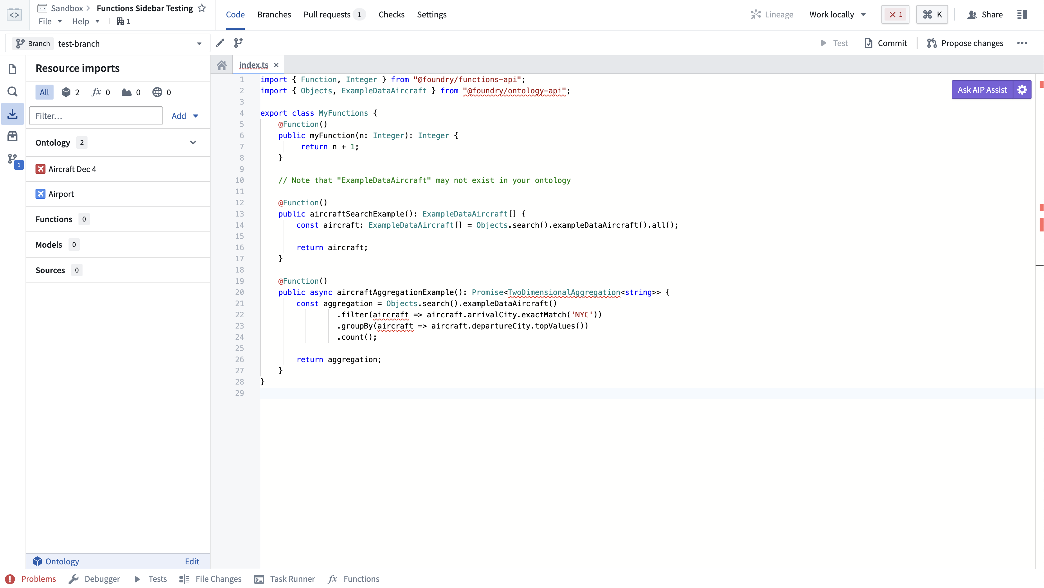 ontology-import-side-panel