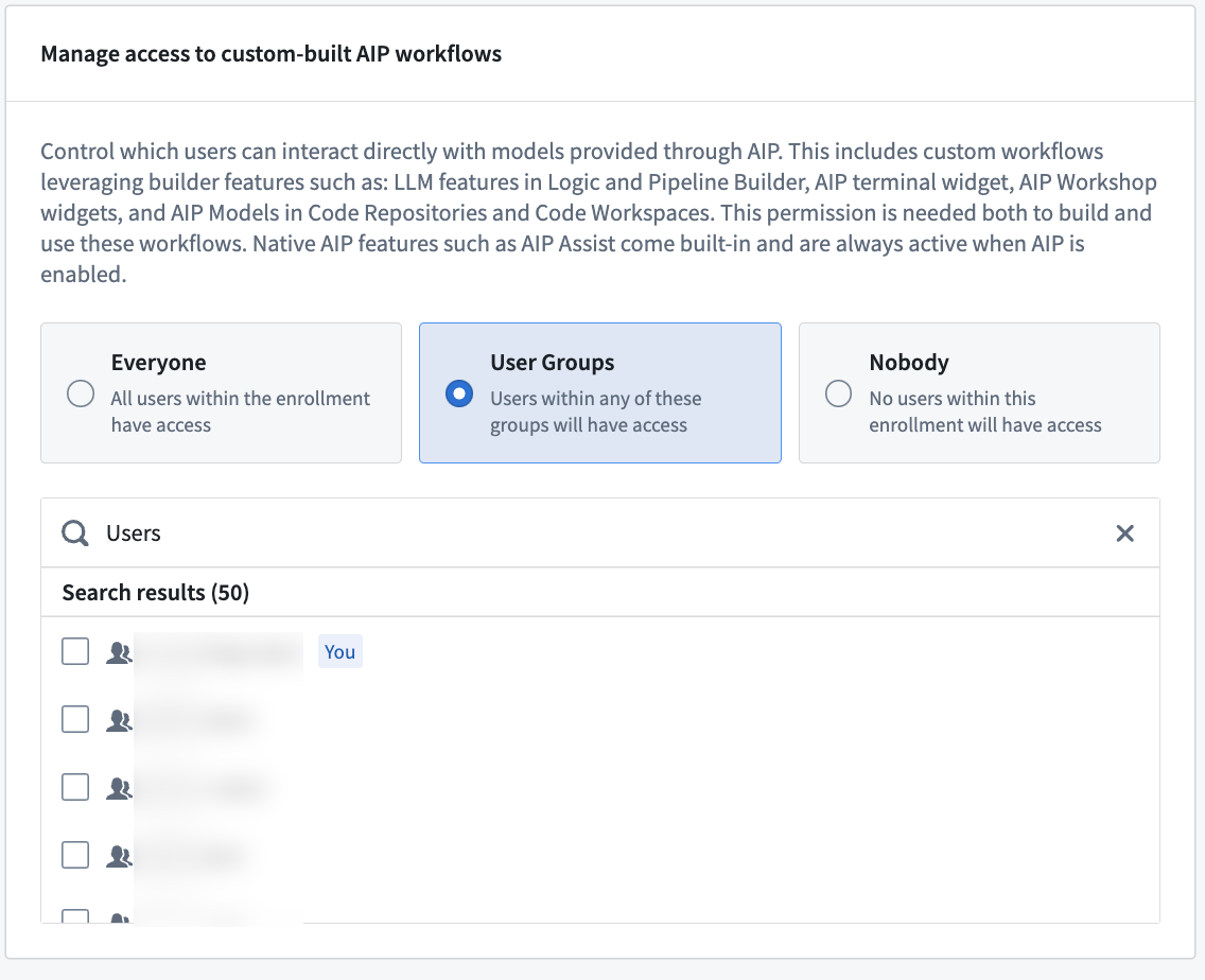 Enable AIP capabilities for custom workflows