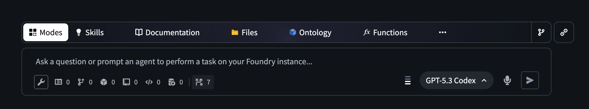 The AI FDE input field.