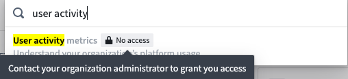 no access search result