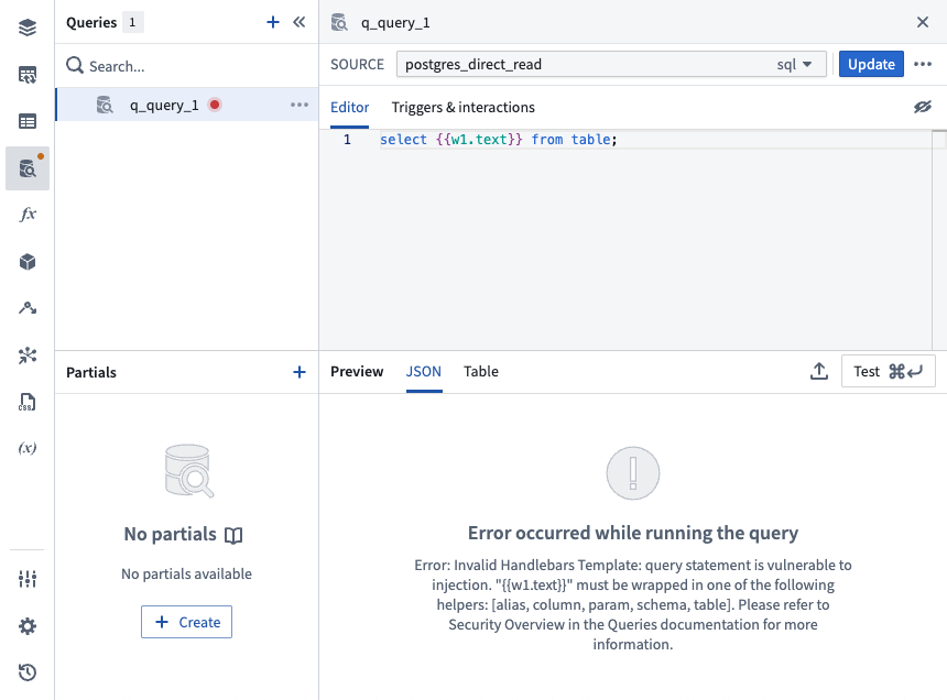 sql-query-security-error