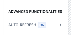 Auto-refresh configuration in settings panel