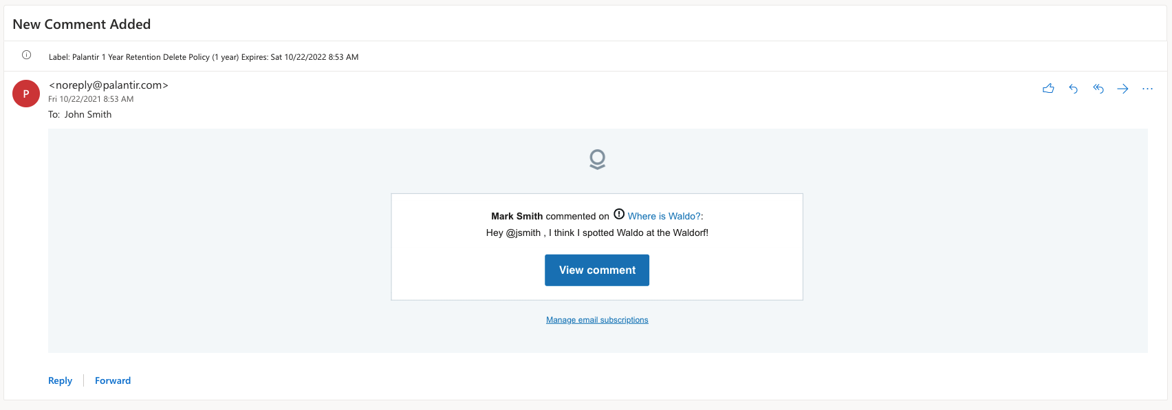 Complete email