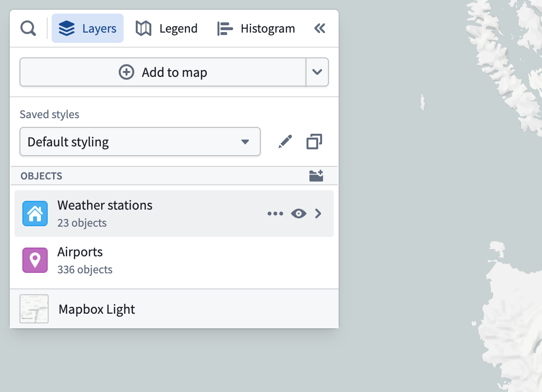 Edit styling button.