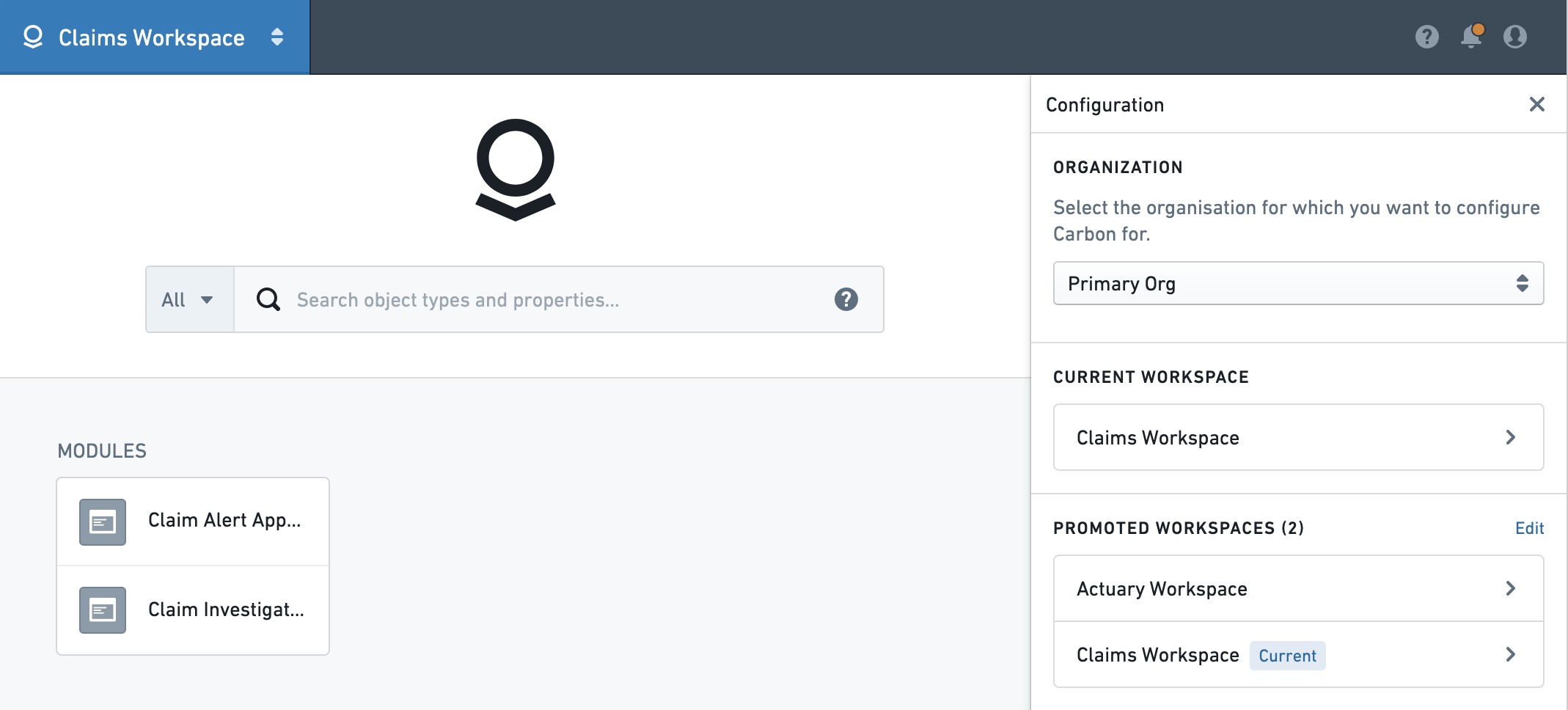 Navigation Primary Org