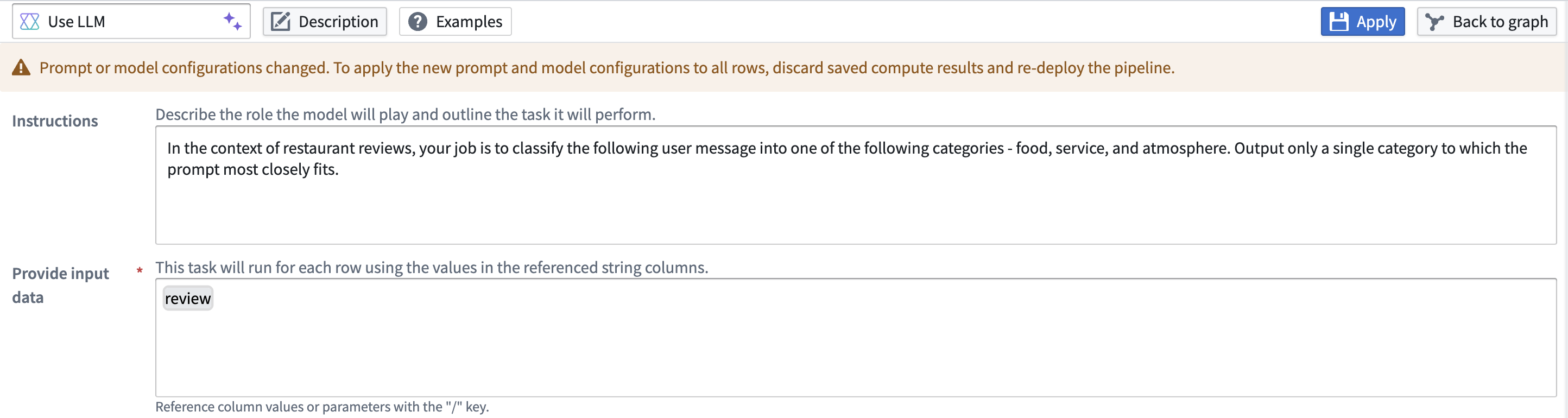 Screenshot of the prompt or model change warning.