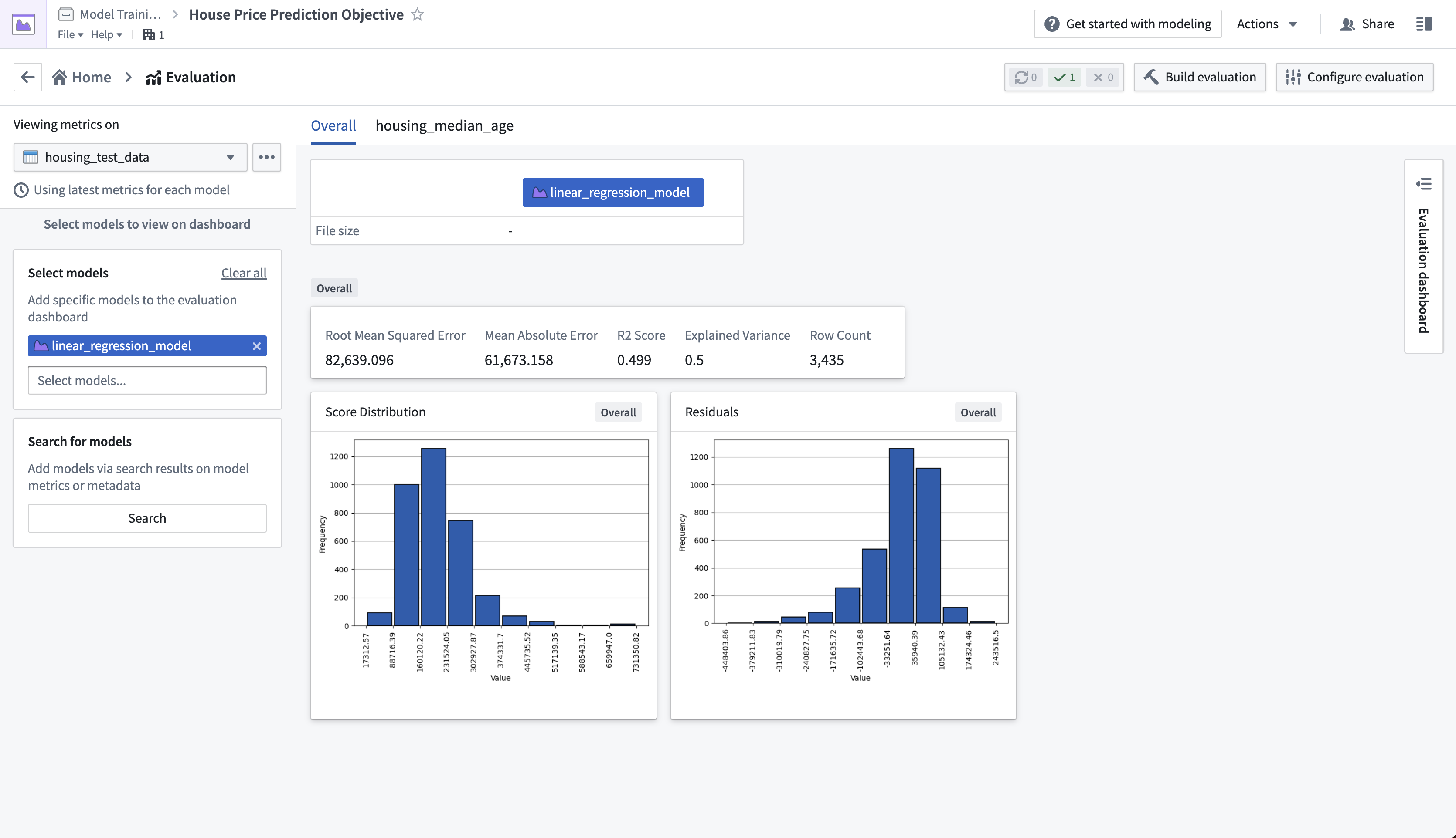 View the evaluation dashboard in Palantir Foundry.