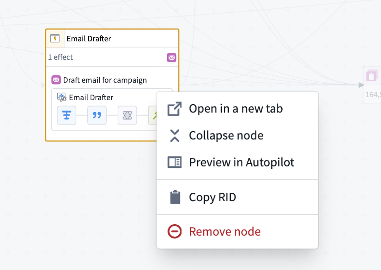 Expanded node details in the dependency graph view.