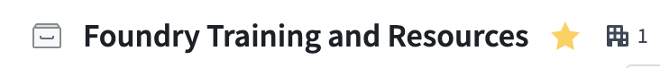 Favorited resource with a star.