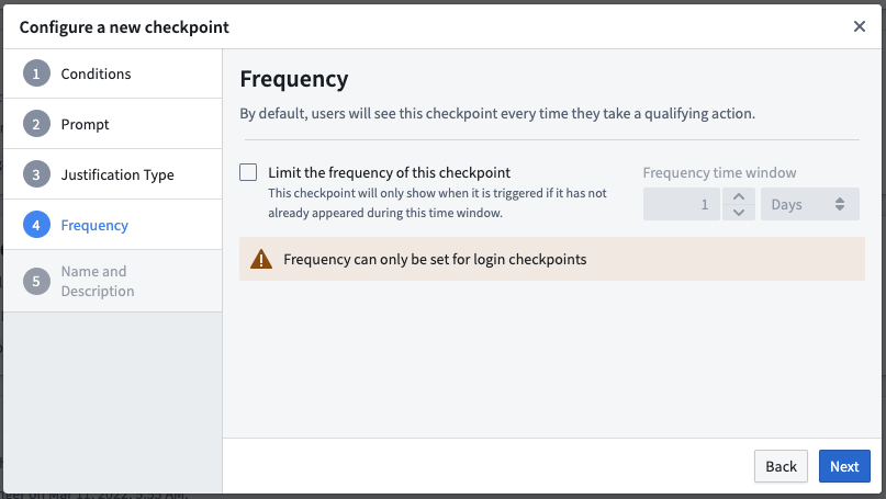 checkpoint-frequency