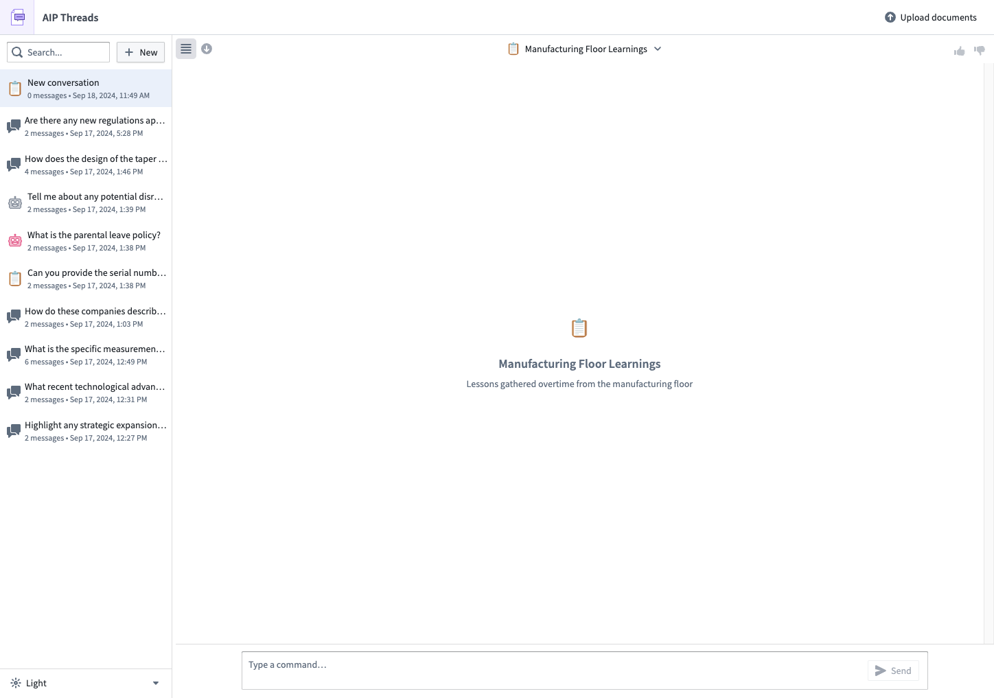 A chatbot selected.