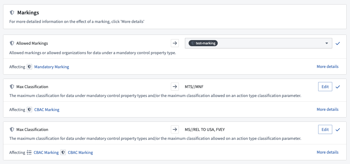 Selecting mandatory control inputs during Marketplace install
