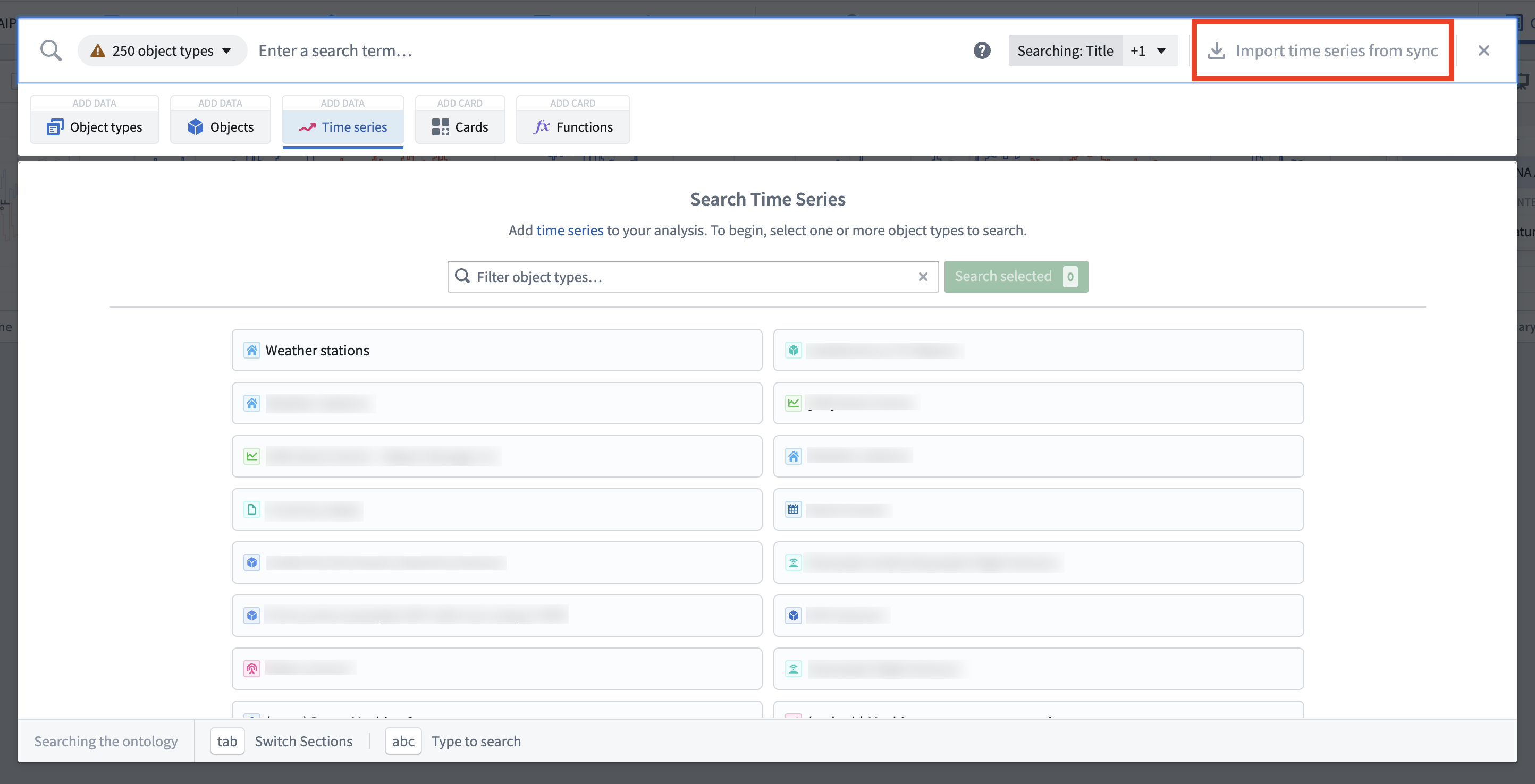 Add a time series sync.