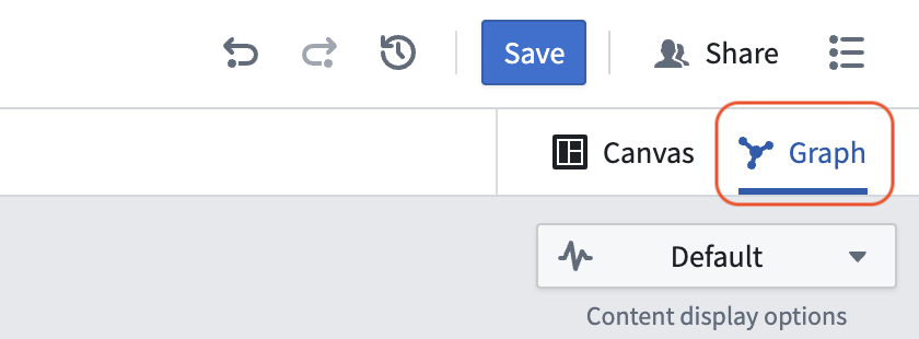 The graph mode toggle.