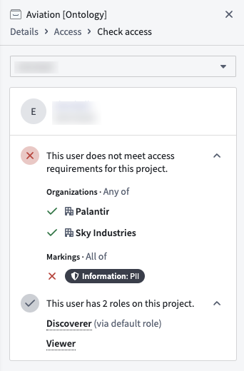 user who does not have access.