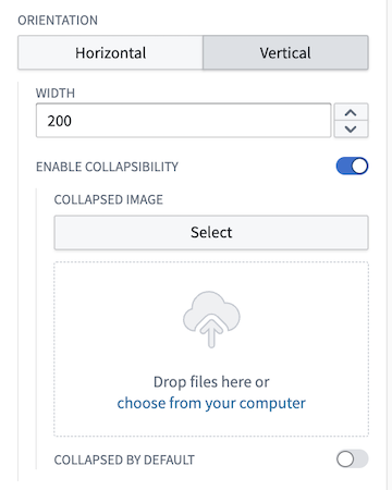 Configuration options for a vertical module header